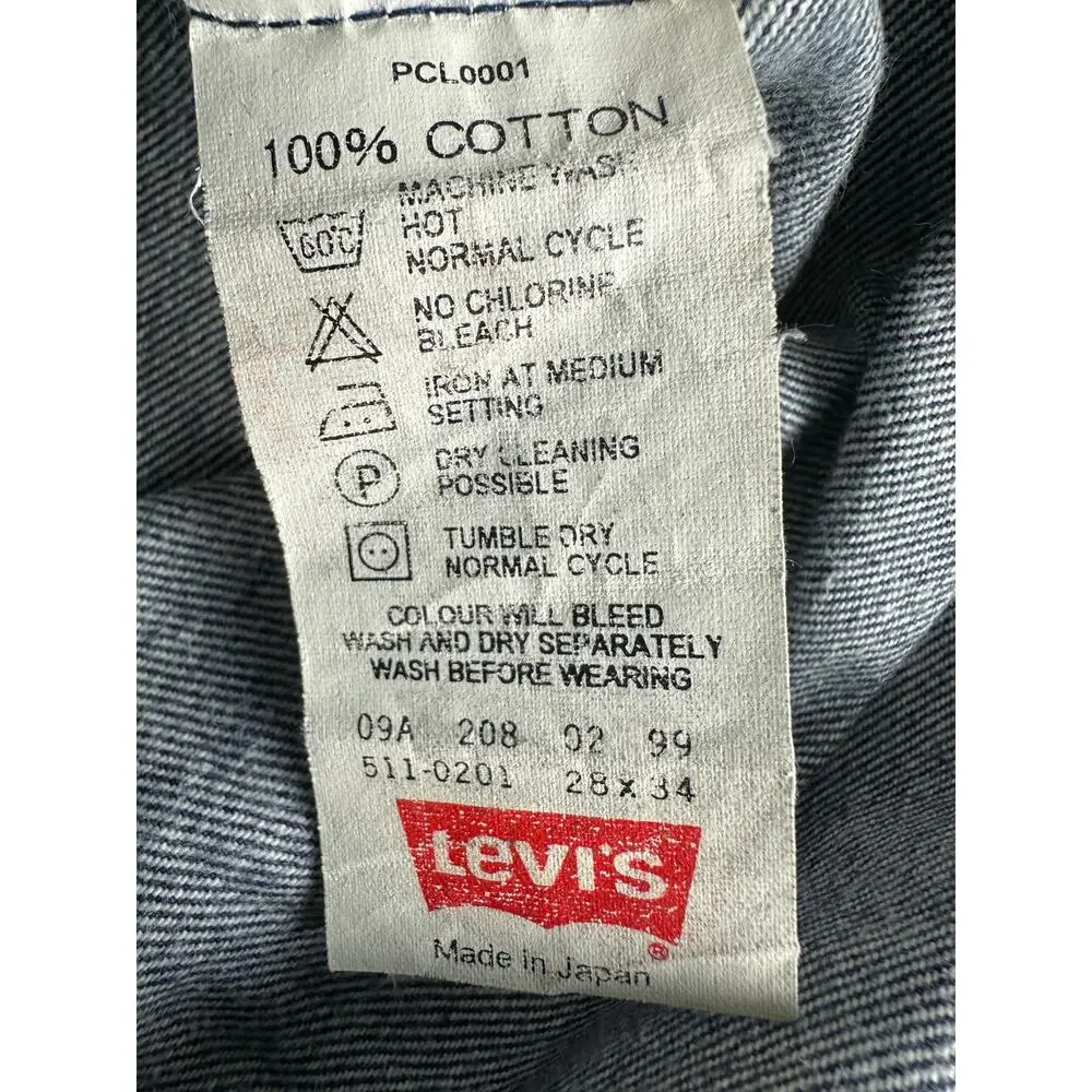 Levi's 511 Men's Vintage Made In Japan Y2K